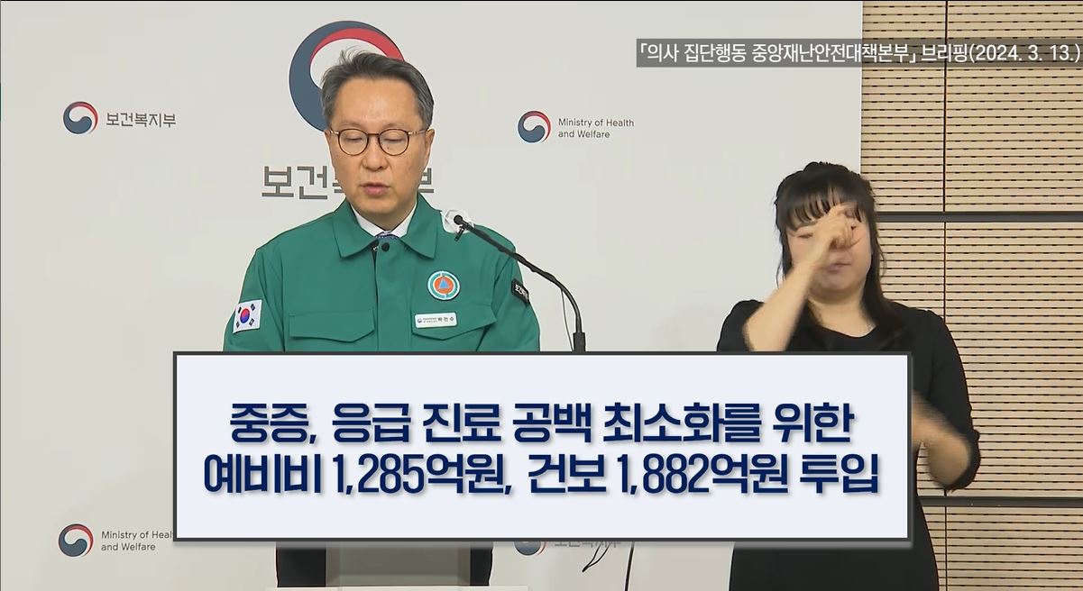 중증, 응급진료 공백 최소화를 위한 예비비 1,285억원, 건보 1,882억원 투입 썸네일