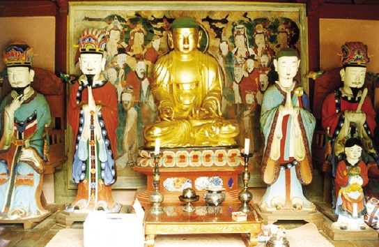 심곡사 명부전 지장보살좌상 및 권속