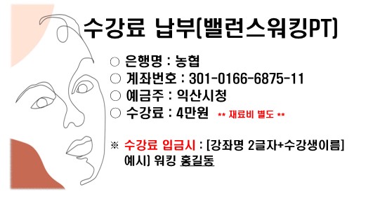 밸런스 워킹 PT