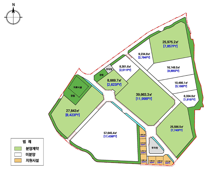 익산함열농고단지안내도
